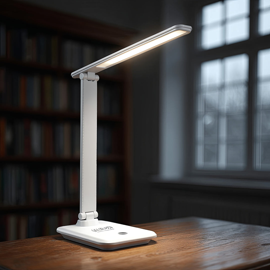 Maclean LED bureaulamp, max. 9W, 220-240V AC, kleurverandering, dimbaar, batterijlader, 450lm, MCE616 W