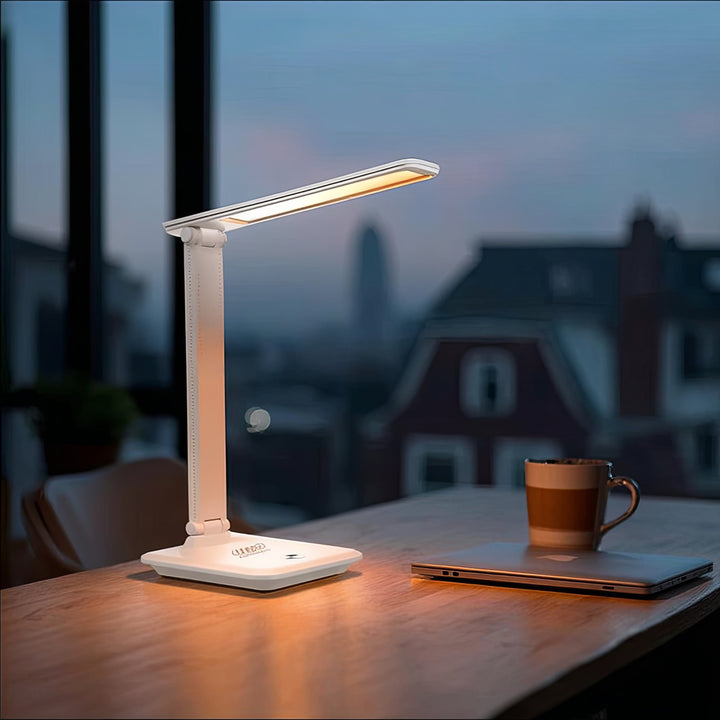 Maclean LED bureaulamp, max. 9W, 220-240V AC, kleurverandering, dimbaar, batterijlader, 450lm, MCE616 W