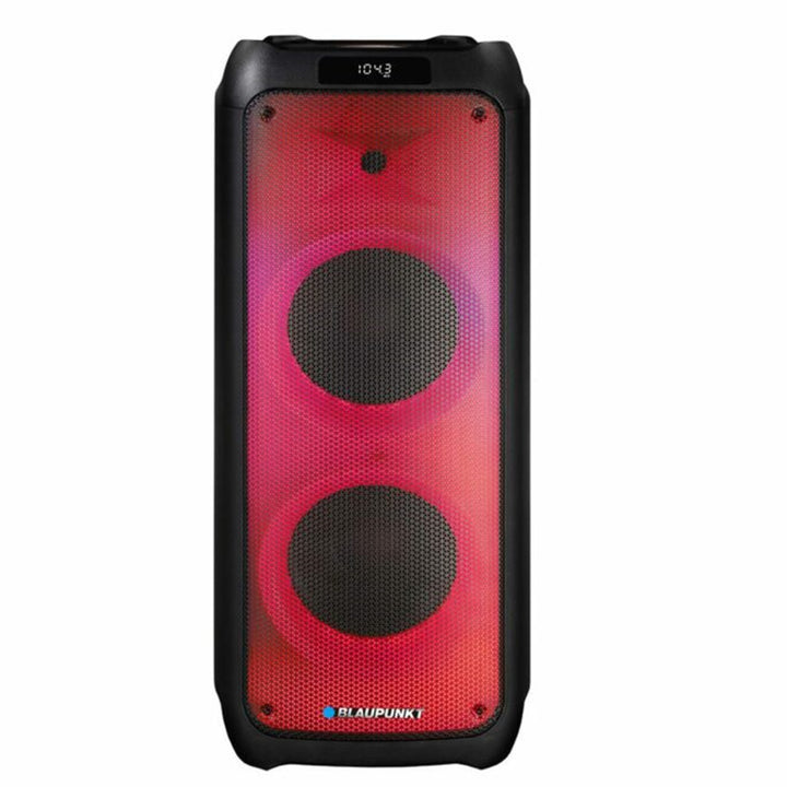 Blaupunkt - PartyBox draagbare Bluetooth-luidspreker met Karaoke-functie Gitaar-ingang TWS Radio AUX USB microSD Afstandsbediening Disco LED-verlichting