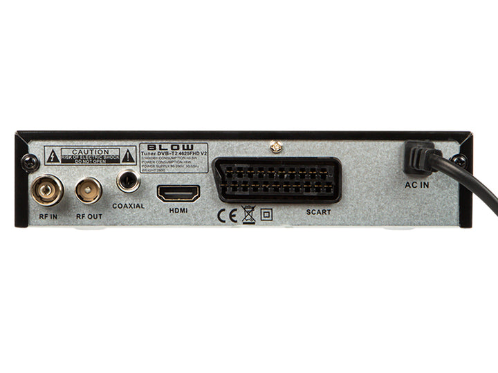 DVB-T/T2 4625FHD H.265 Blow tuner ideaal voor DVB T2 signaalontvangst