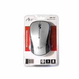 Art optische muis, draadloos, USB, zilver, AM-92B