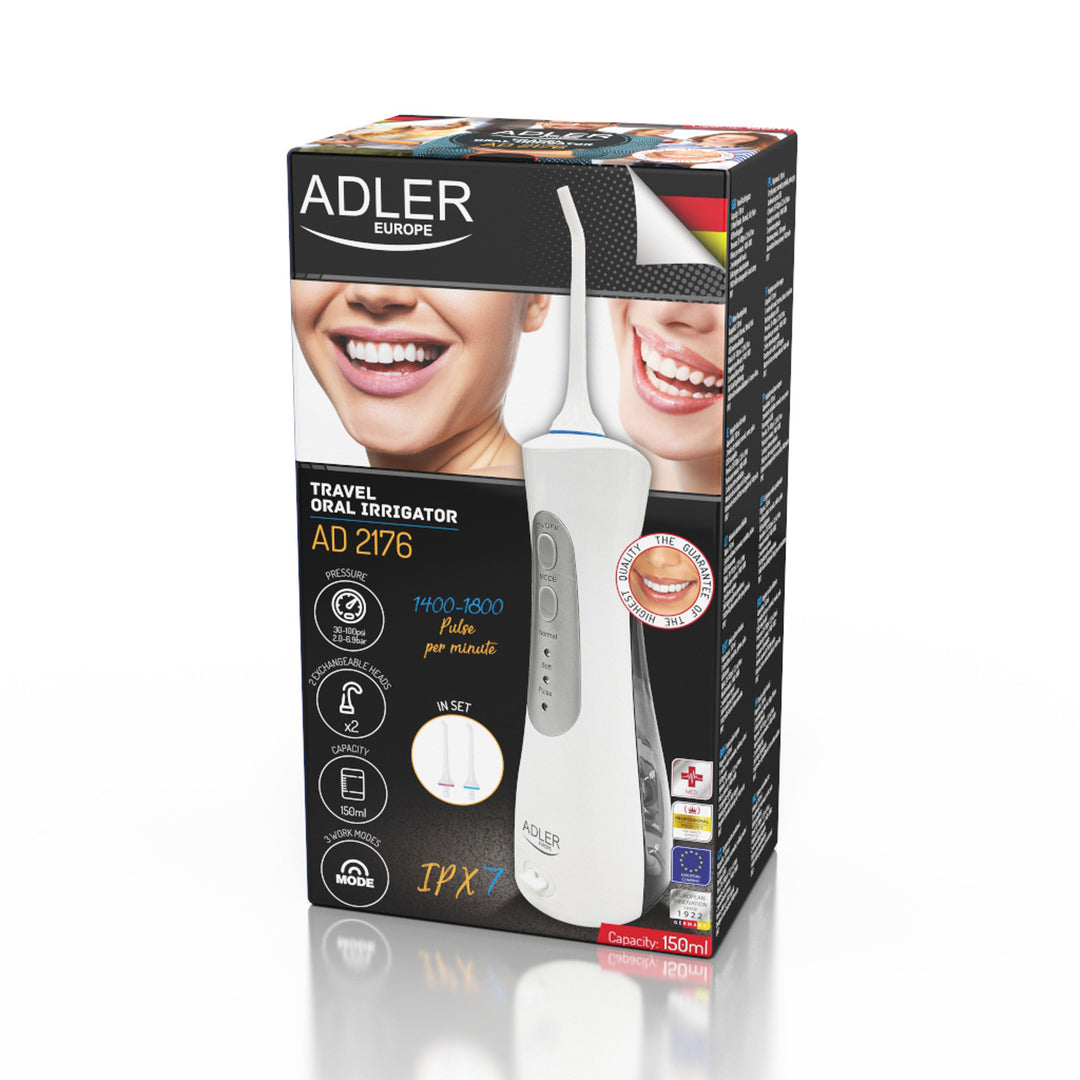 Reis irrigator Adler AD 2176 en 2 verwisselbare roterende koppen
