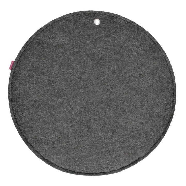 Bertoni vilten wandorganizer Cirkel L diameter 35 cm - antraciet, 4 vakken