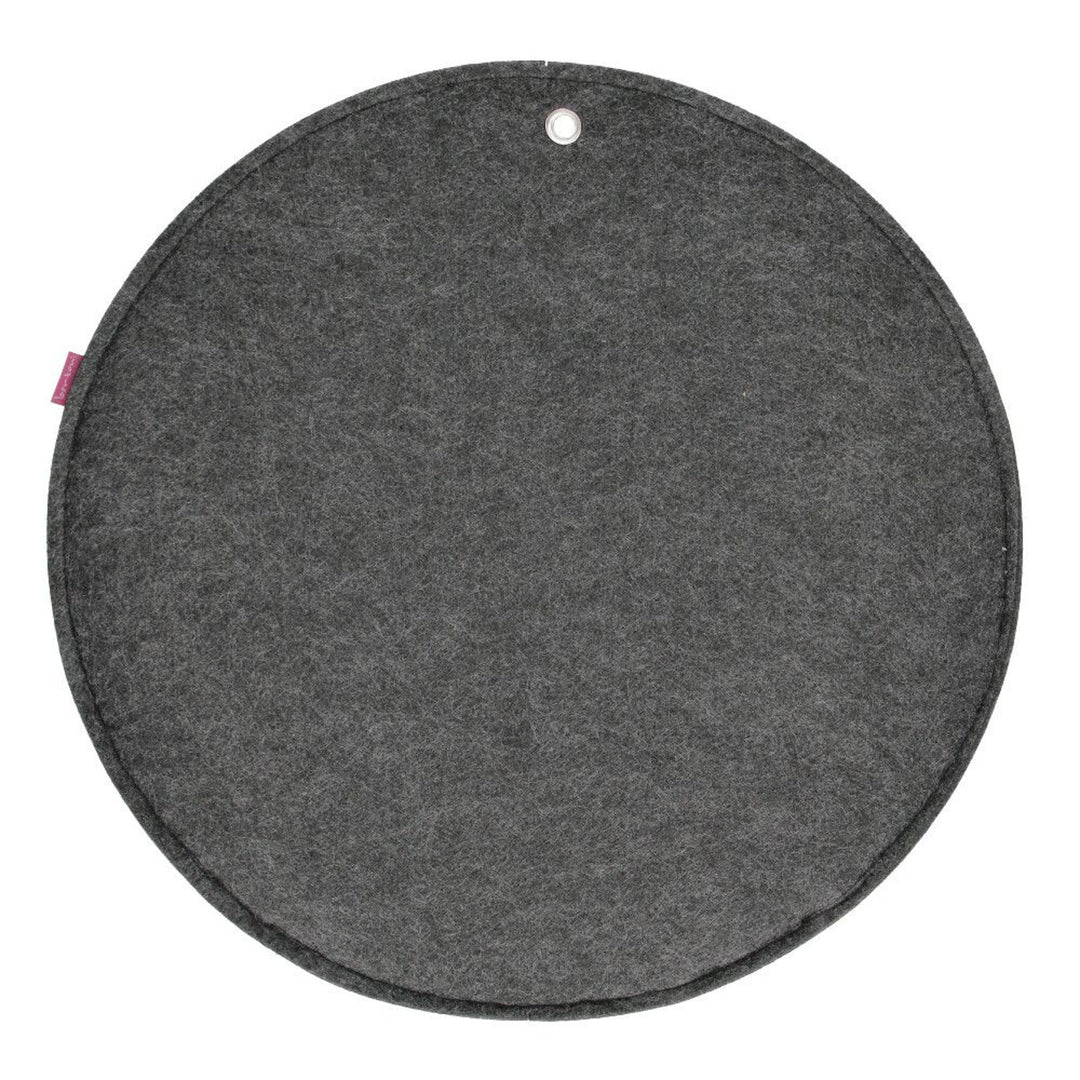 Bertoni vilten wandorganizer Cirkel XL diameter 45 cm - antraciet, 4 vakken