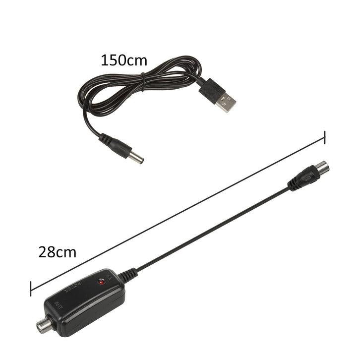Directionele TV-antenne DVB-T MUX 8 + 5 V usb adapter