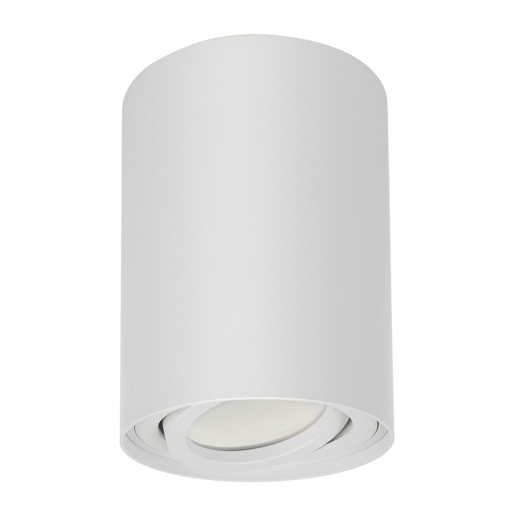 Maclean Ronde Plafond Wit MCE422 + LED lamp GU10 5W 4000K