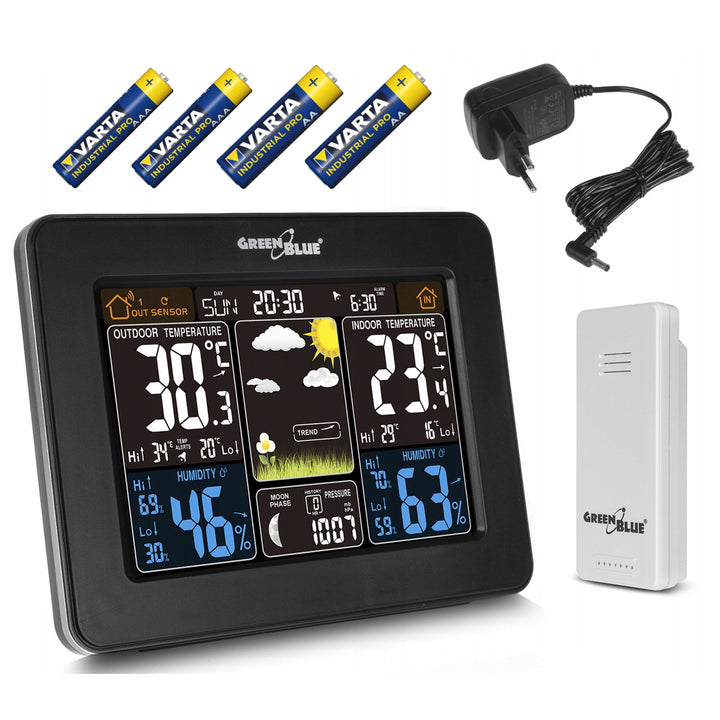 GreenBlue GB523 weerstation + batterij + voeding