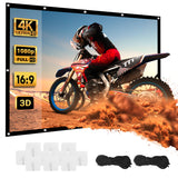 Maclean projectiescherm, 120", 265x149cm, 25mm rand 16:9, spanhaken, MC-982