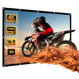 Maclean projectiescherm, 120", 265x149cm, 25mm rand 16:9, spanhaken, MC-982