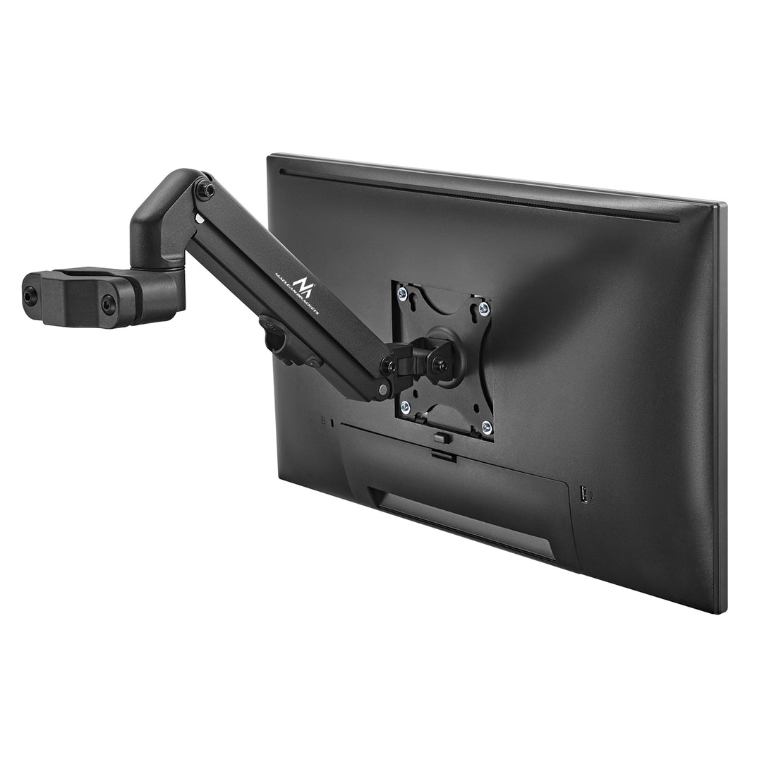 Monitorsteun voor buis/post 28-60mm Maclean, 17-27'', max. 7kg, veermechanisme, MC-459