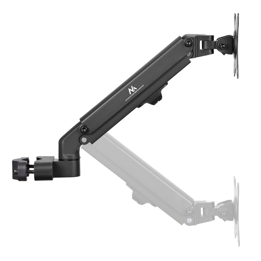Monitorsteun voor buis/post 28-60mm Maclean, 17-27'', max. 7kg, veermechanisme, MC-459