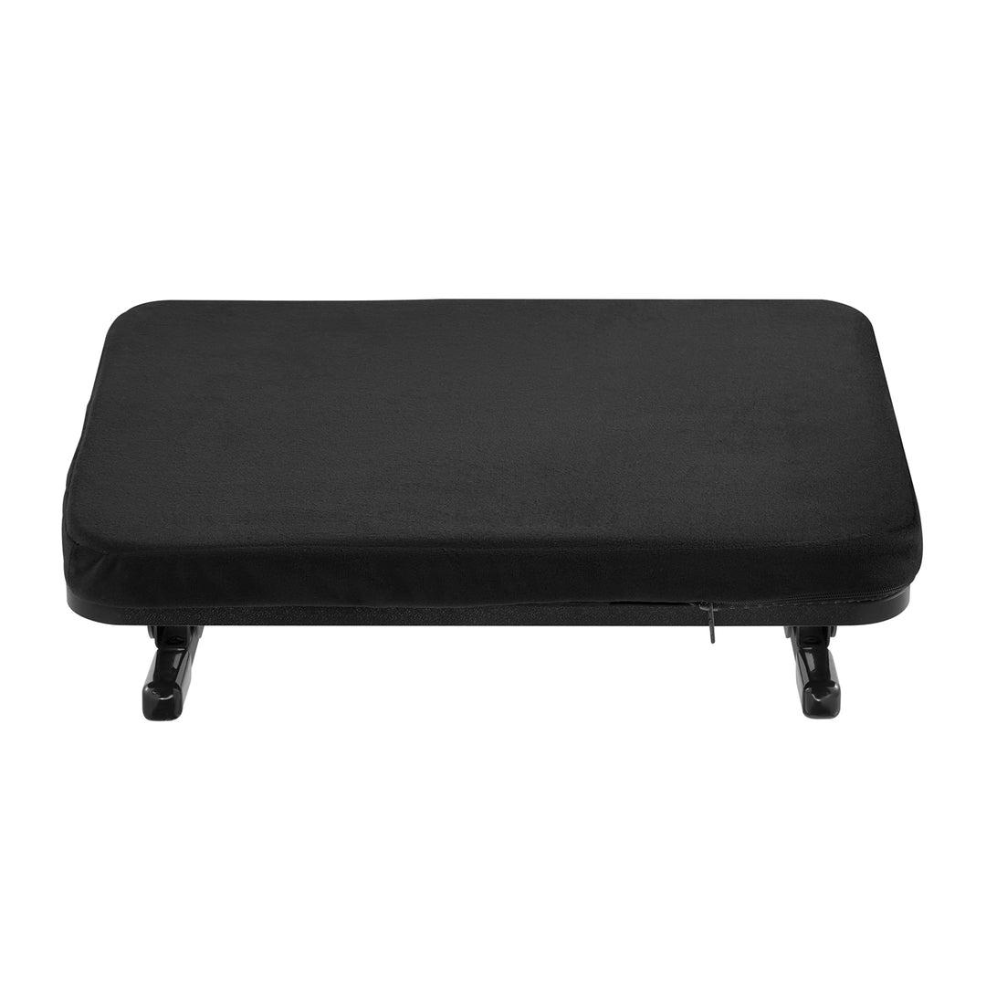 Maclean ergonomische voetensteun, beensteun, traploos instelbare hoek, afneembaar kussen, MC-460