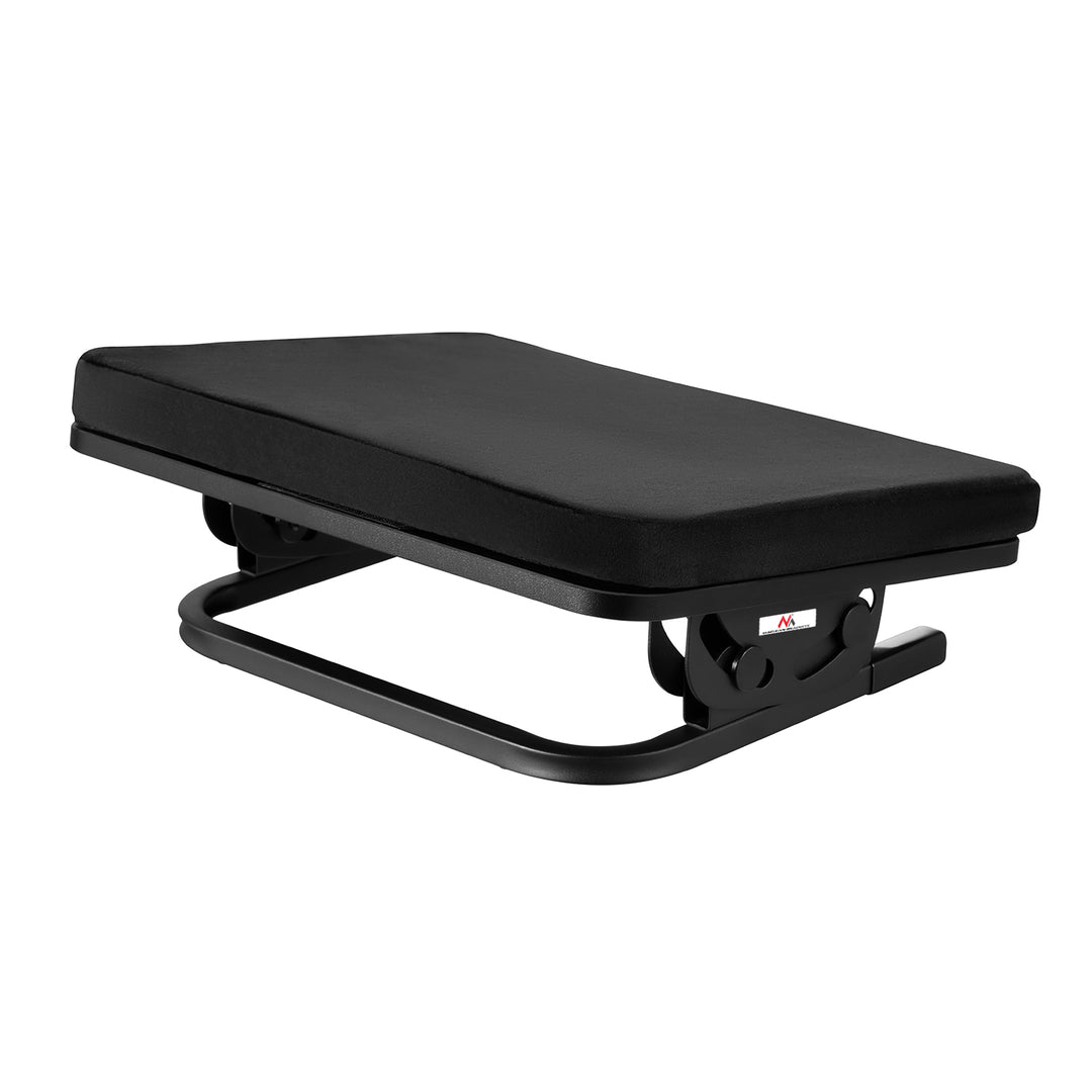 Maclean ergonomische voetensteun, beensteun, traploos instelbare hoek, afneembaar kussen, MC-460