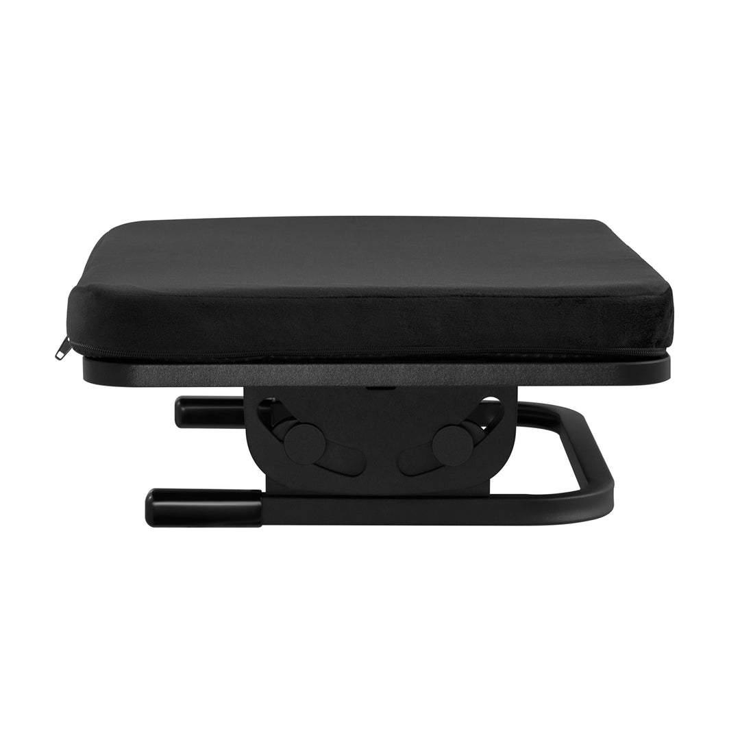 Maclean ergonomische voetensteun, beensteun, traploos instelbare hoek, afneembaar kussen, MC-460