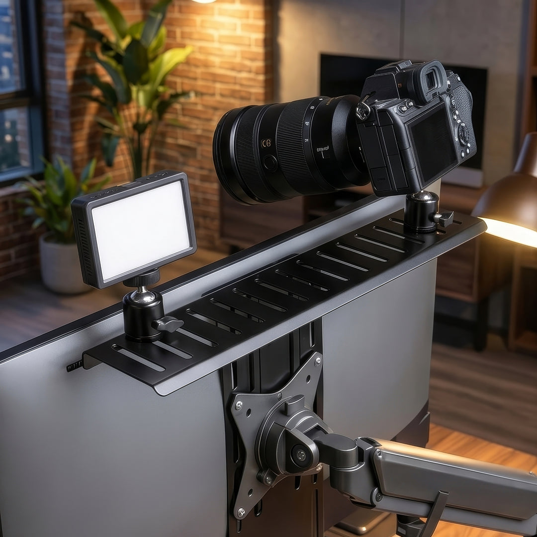 Beugel / plank voor camera / camcorder / verlichting All-In-One NanoRS, YouTube, VESA 100x100, RS464