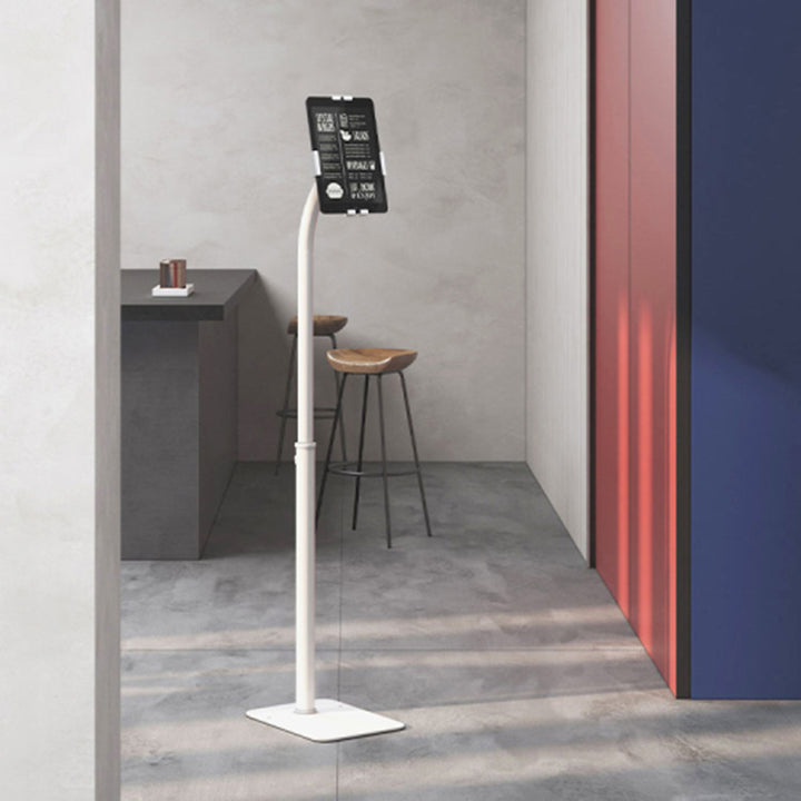 Maclean reclamestandaard voor tablet, vloermontage met slot, 7,9"-11", universeel, MC-467W