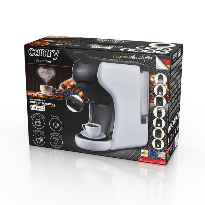 Camry espressomachine, druk, multi-capsule, 19 bar, CR 4414