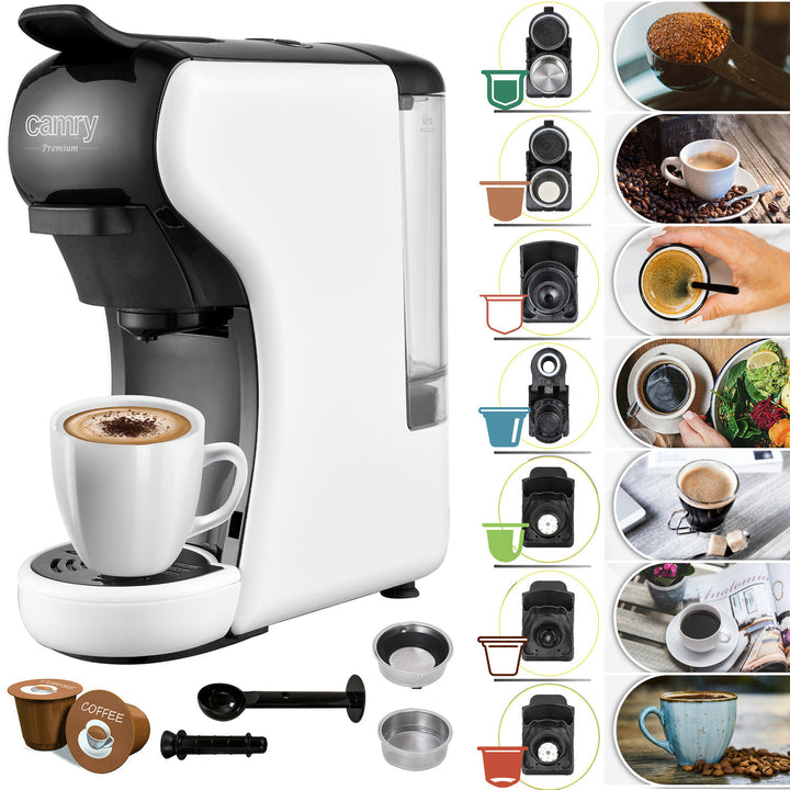 Camry espressomachine, druk, multi-capsule, 19 bar, CR 4414