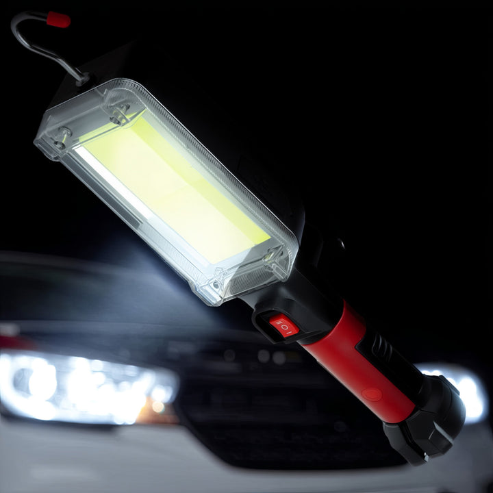 Maclean - Magnetische werkplaatslamp - Zaklamp - 2x1200mAh / 700lm / USB