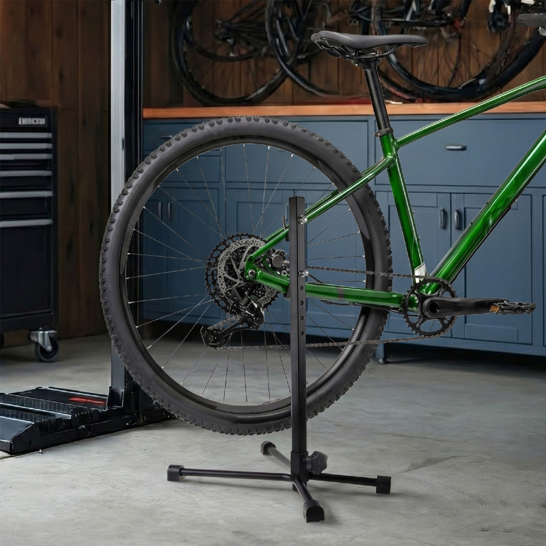 Maclean - Fiets muurbeugel / fietsservicestuur tot 27,5" -  met wielen - max. belasting 20kg - Zwart