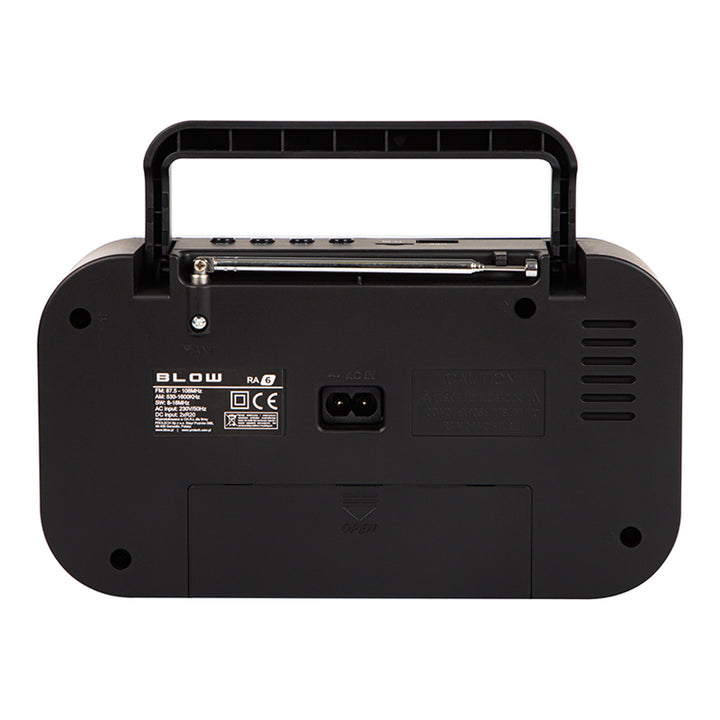 Draagbare analoge radio AM/FM RA6 batterij- en netvoeding Blow