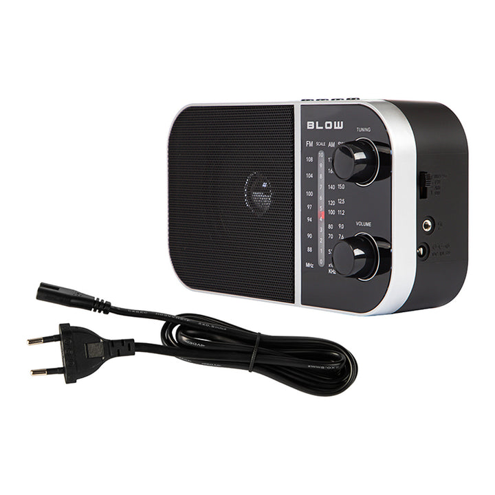 Draagbare analoge radio AM/FM RA6 batterij- en netvoeding Blow