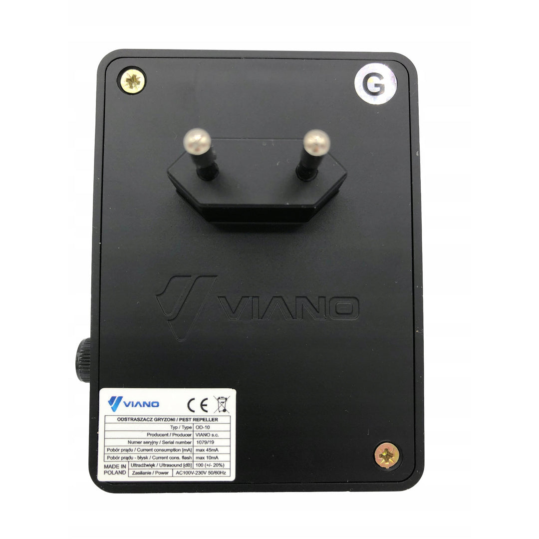Viano knaagdier afschrikmiddel, krachtige ultrasone generator, knipperende diode, Powerful Pro
