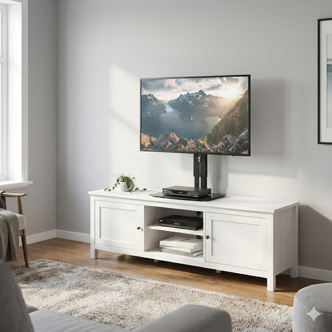 Maclean TV-wandhouder met plank, max. 20 kg, max. VESA 200x200, voor TV's van 15-42 inch, MC-451