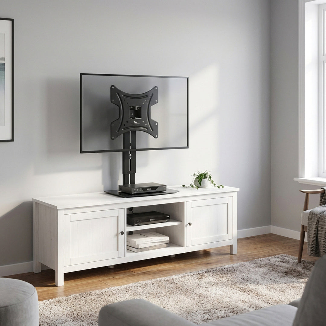 Maclean TV-wandhouder met plank, max. 20 kg, max. VESA 200x200, voor TV's van 15-42 inch, MC-451