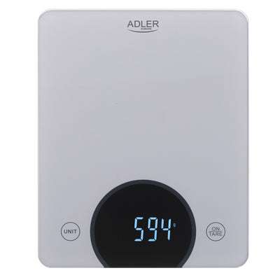 Adler AD 3173s Keukenweegschaal tot 10kg LED Afmetingen 20 x 16 cm