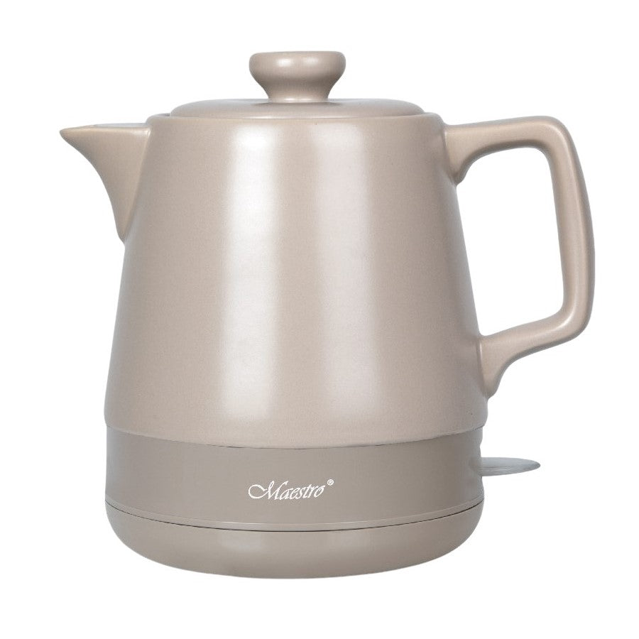 Maestro MR-071 keramische waterkoker 1 l, beige, 1200 W, met Britse stekker