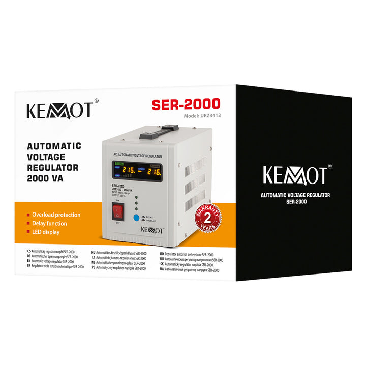 Automatische spanningsstabilisator 230 V KEMOT SER-2000