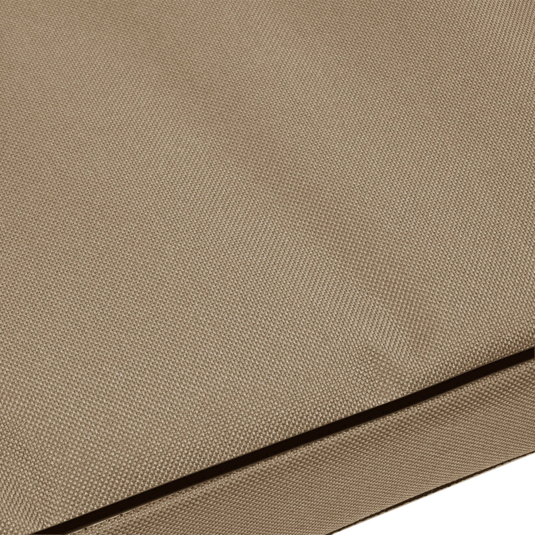Vigo Standaard hondenkattenmatras 80 x 60 x 5 cm in beige met zwarte bies