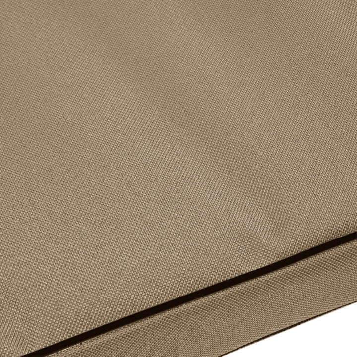 Vigo Standaard hondenkattenmatras 80 x 60 x 5 cm in beige met zwarte bies