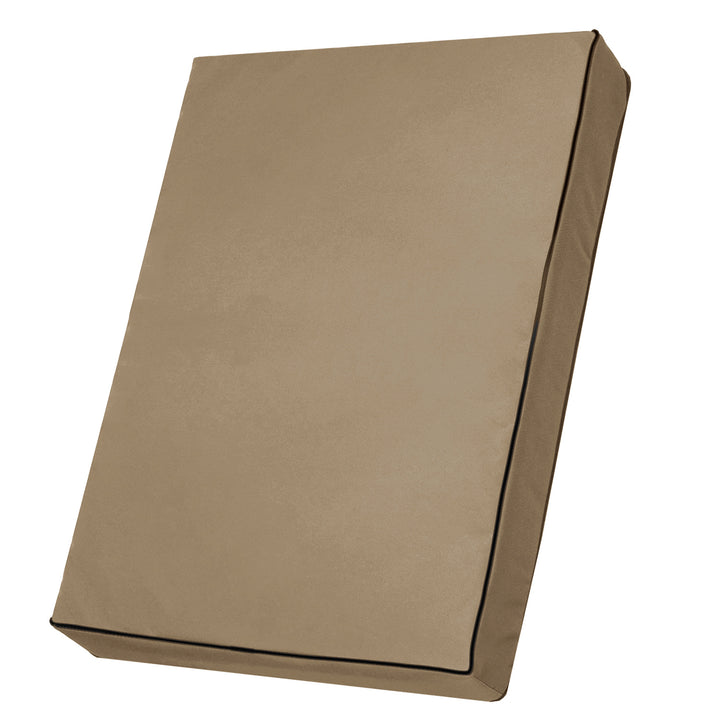 Vigo Standaard hondenkattenmatras 80 x 60 x 5 cm in beige met zwarte bies