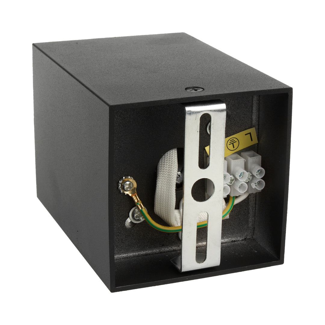 3x Maclean buis / opbouwarmatuur, spot, vierkant, aluminium, GU10, 80x80x115mm, zwart, MCE426 B + 3x LED lamp 5W