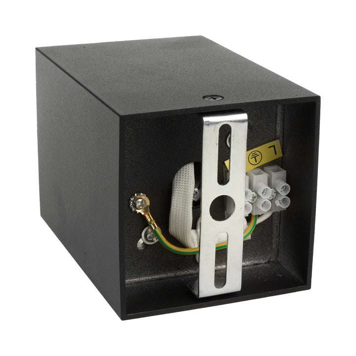 3x Maclean buis / opbouwarmatuur, spot, vierkant, aluminium, GU10, 80x80x115mm, zwart, MCE426 B + 3x LED lamp 5W