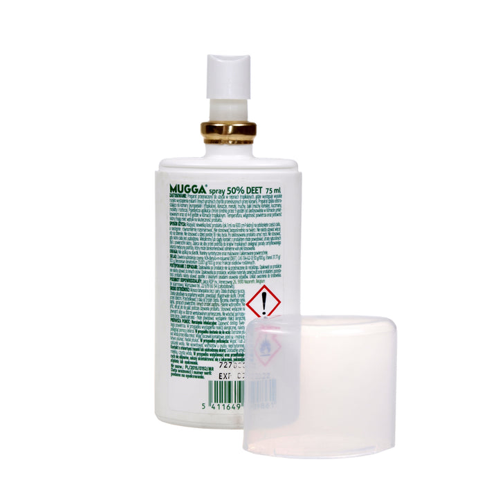 2x Mugga Spray 50% Deet insectenspray 75ml