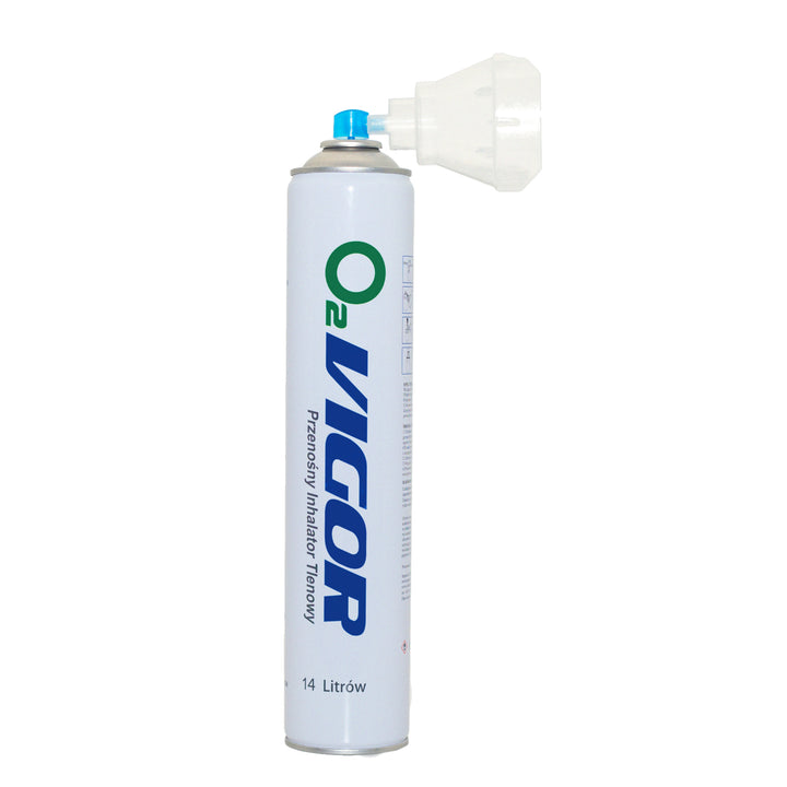 Zuurstofinhalatiecan 99% O2 14L, reukloos, 2 stuks