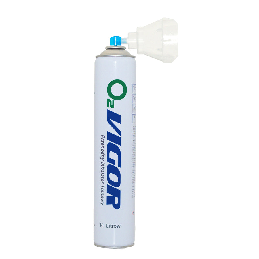 Zuurstofinhalatiecan 99% O2 14L, reukloos, 2 stuks