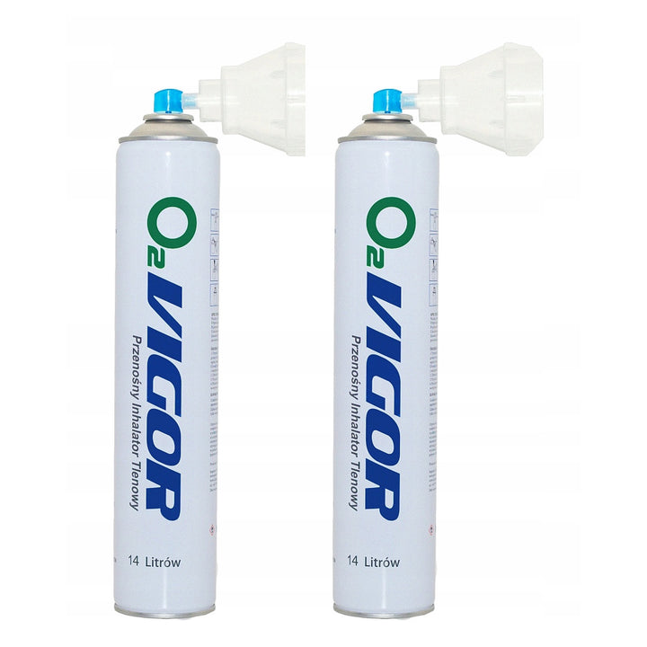 Zuurstofinhalatiecan 99% O2 14L, reukloos, 2 stuks