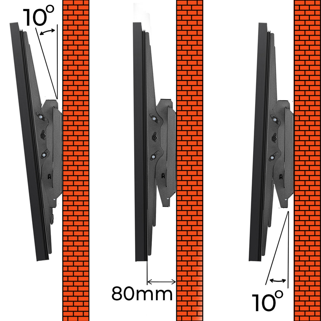 Maclean - TV-beugel - beugel voor TV of monitor - max. VESA 900x600 - voor 60-120" tot 120kg - Zwart