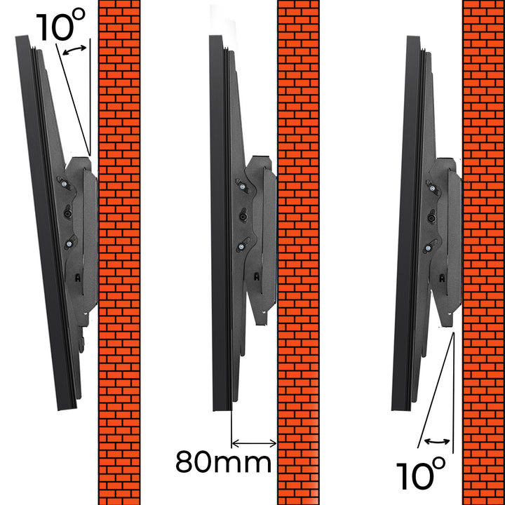 Maclean - TV-beugel - beugel voor TV of monitor - max. VESA 900x600 - voor 60-120" tot 120kg - Zwart