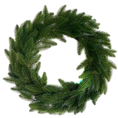 Kerstkrans, Klassiek, groen, 50 cm