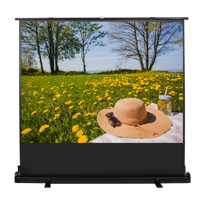 Maclean draagbaar projectiescherm, compact, vloermodel, 86 inch, 4:3, MC-963