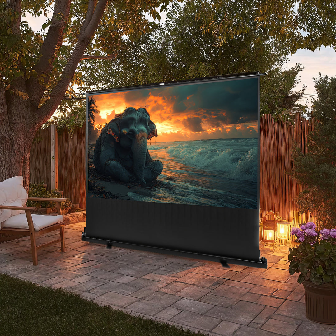 Draagbaar projectiescherm Maclean, compact, vloer, 100", 16:9, MC-964