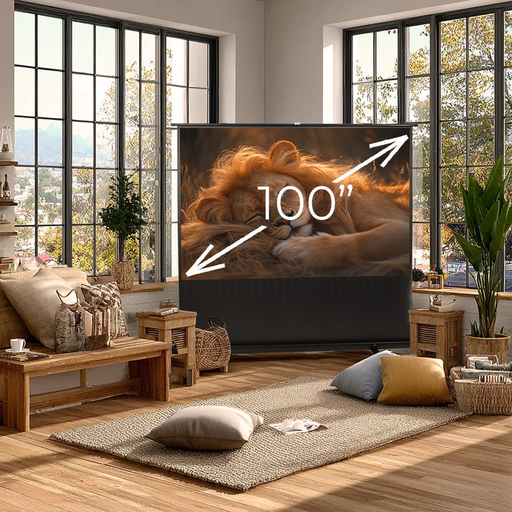 Draagbaar projectiescherm Maclean, compact, vloer, 100", 16:9, MC-964