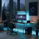 NanoRS - Bureau - Gaming bureau met monitor legbord - max. 50kg, hoogte 850mm, zwart, RS170
