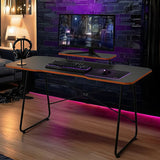 NanoRS - Bureau - Gaming bureau met monitor legbord - max. 50kg, hoogte 850mm, zwart, RS170