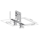 Bureauverlengstuk/steunplateau met NanoRS hanger, 20kg, RS174